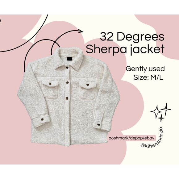 32 degrees Sherpa Jacket - Picture 1 of 4